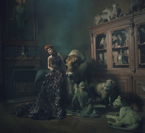 Photographer: Miss Aniela / Model: Kim Davis / Dress created by Kirsty Mitchell Photography / Stylist: Minna Attala / Hair: Anne Veck / Makeup: Grace Gray / Photographer's assistants: Greg Sikorski, Matt Lennard, Ian Mears