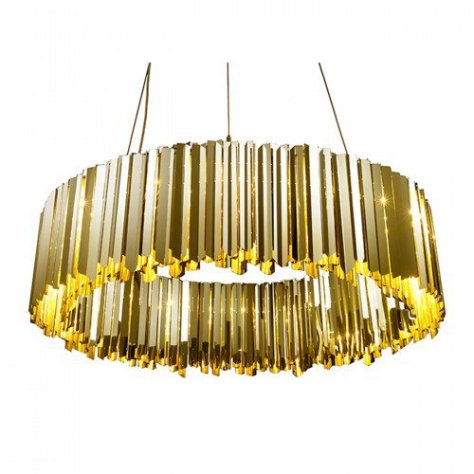 Facet 60 Round Chandelier Pendant Brass by Innermost £8,250 www.heals.com