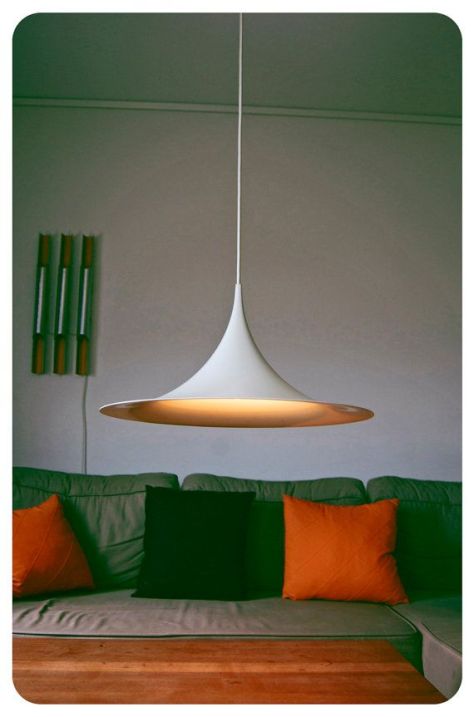 Danish design hanging lamp. Semi by Claus Bonderup and Torsten Thorup 1968. (pinterest)