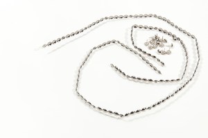 The length of upholstery tack strip needs to be long enough to work around the whole of the edge of the top of the foot stool.