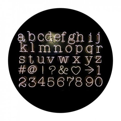 Neon Font Wall Light by Seletti £40 www.heals.com