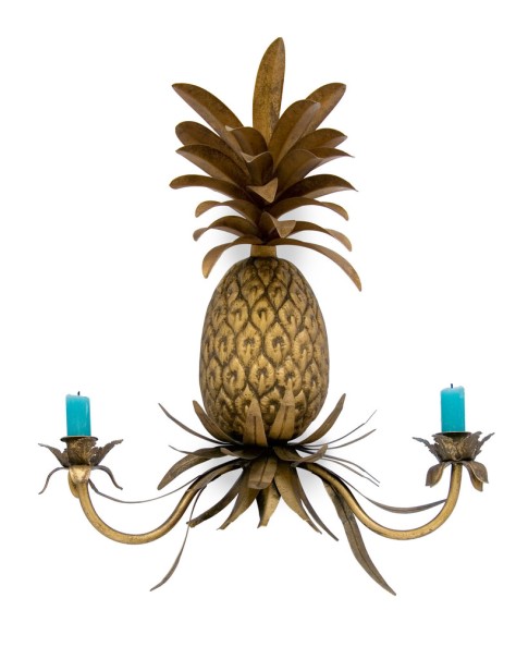 Pineapple wall sconce from www.abigailahern.com.