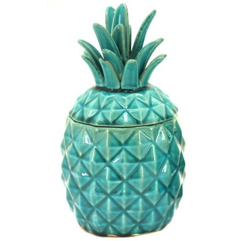 Large Turquoise Sofie Pineapple Container. (templeandwebster.com.au)