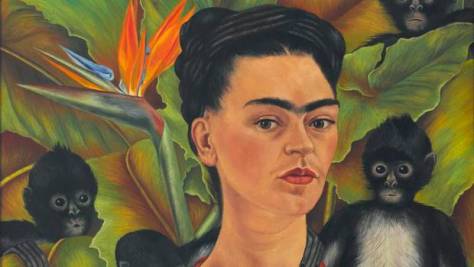 'Self-portrait with Monkeys', detail. www.thecityreview.com