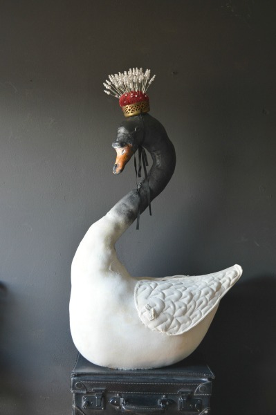 Majestic textile swan from Mister Finch. (www.mister-finch.com)