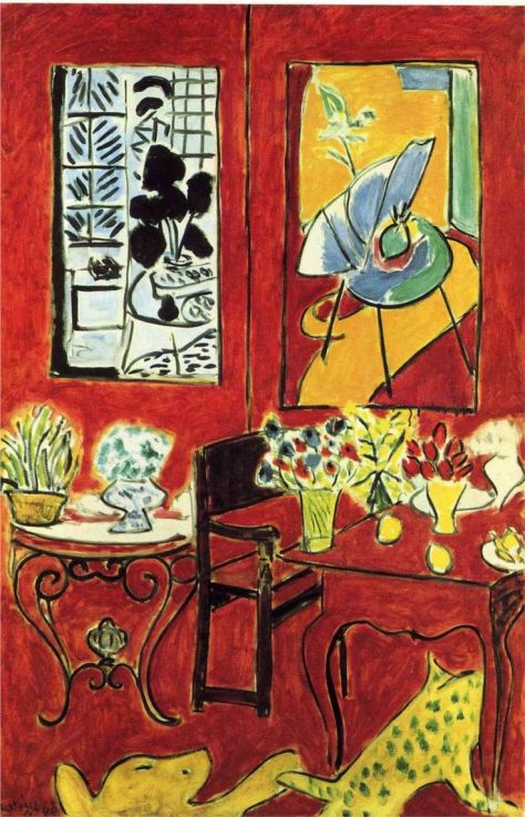 Henri Matisse ~ Large Red Interior, 1948. (pinterest)